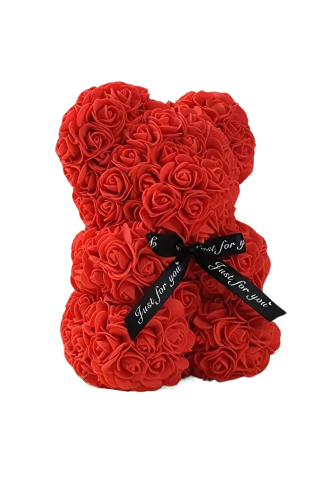 Mini Red Heart Rose Bear - 25cm (Free Gift Box)