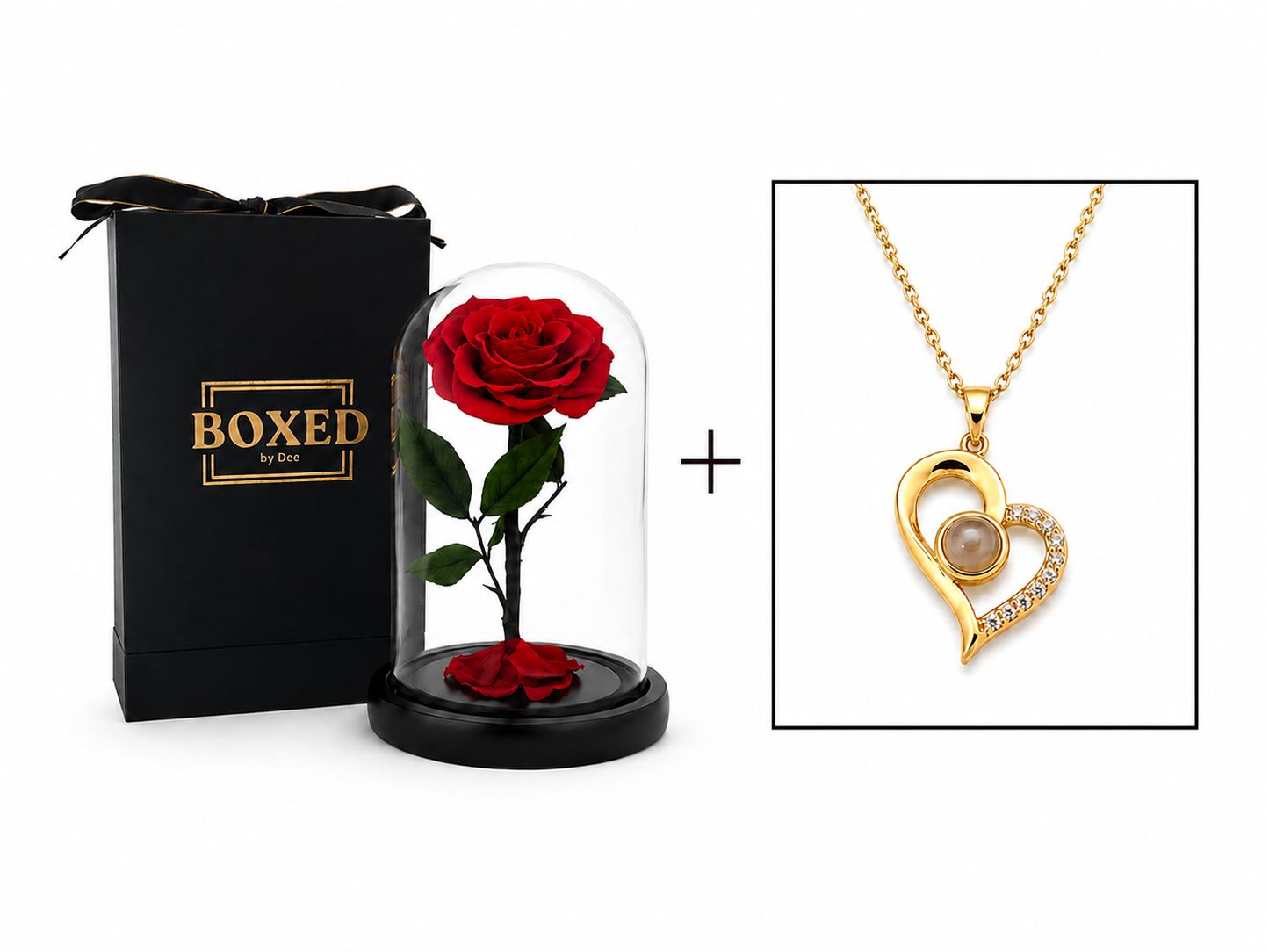 Eternal Rose & Necklace Gift Bundle | Choose Your Piece