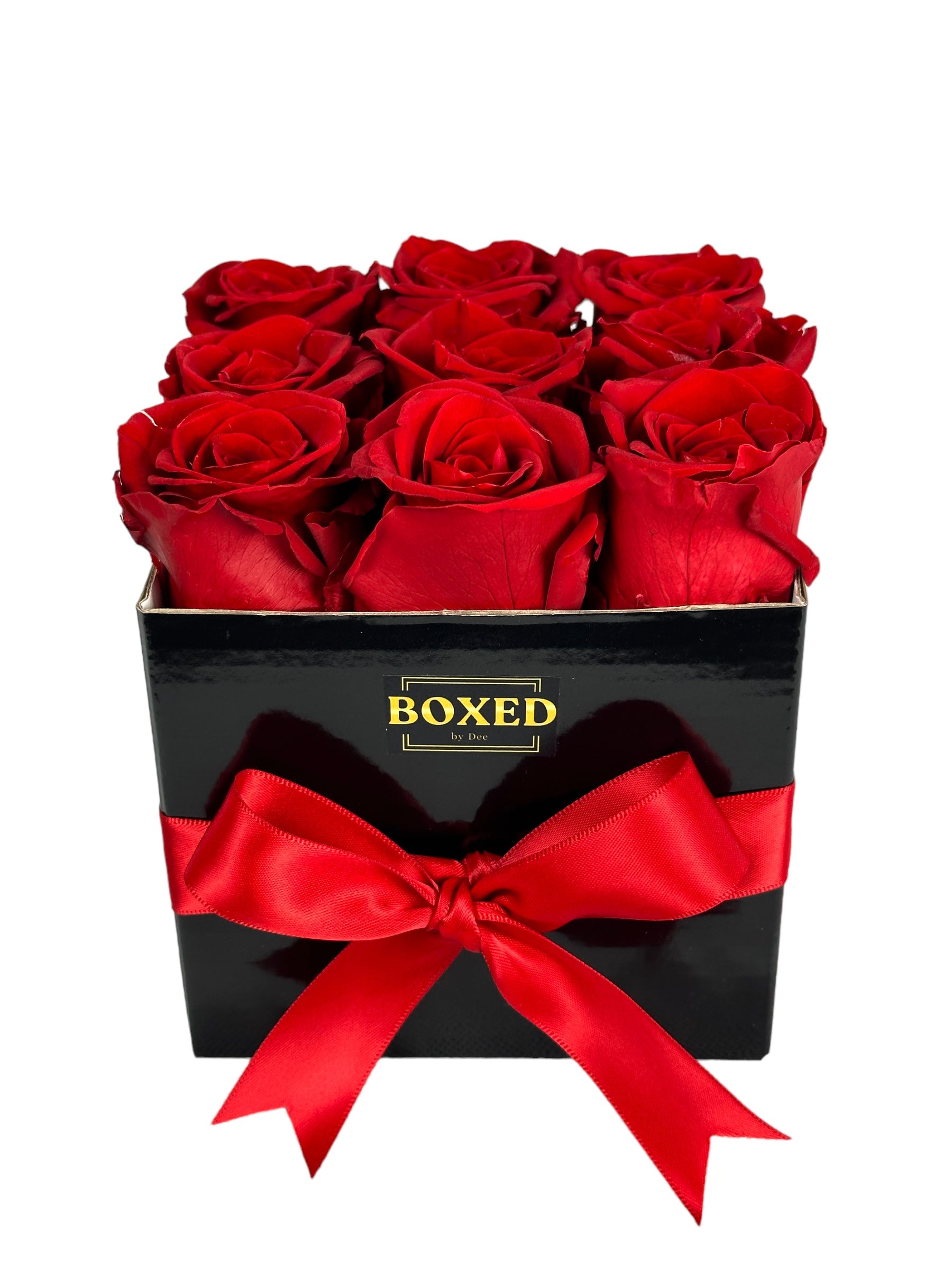 Premium Preserved Rose Box - Square – Boxed by Dee