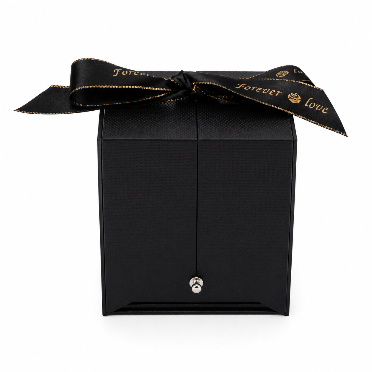 Preserved Rose Surprise Jewellery Box with Beautiful Heart Necklace